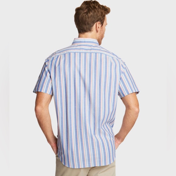 Nautica Short Sleeve Shirt in Vertical Stripe - Picture 13 of 14
